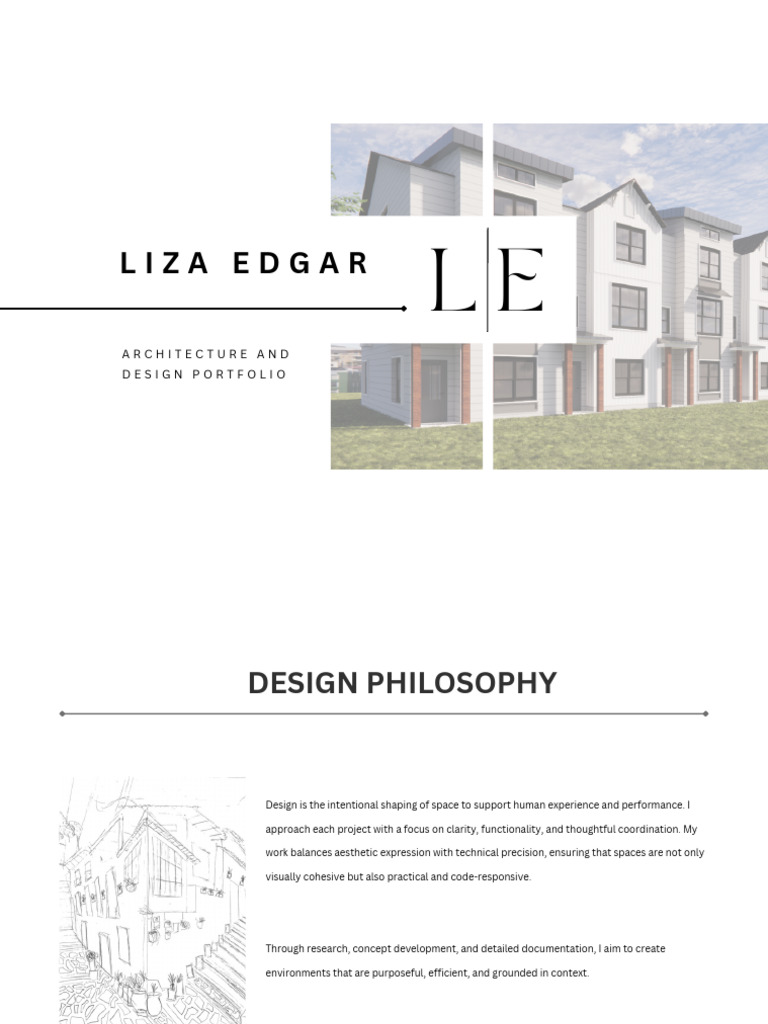 Liza Edgar Professional Portfolio 2025-2026 | PDF | Porch | Design