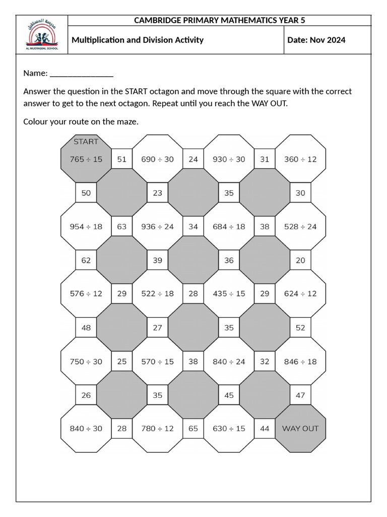 Maze Activity | PDF