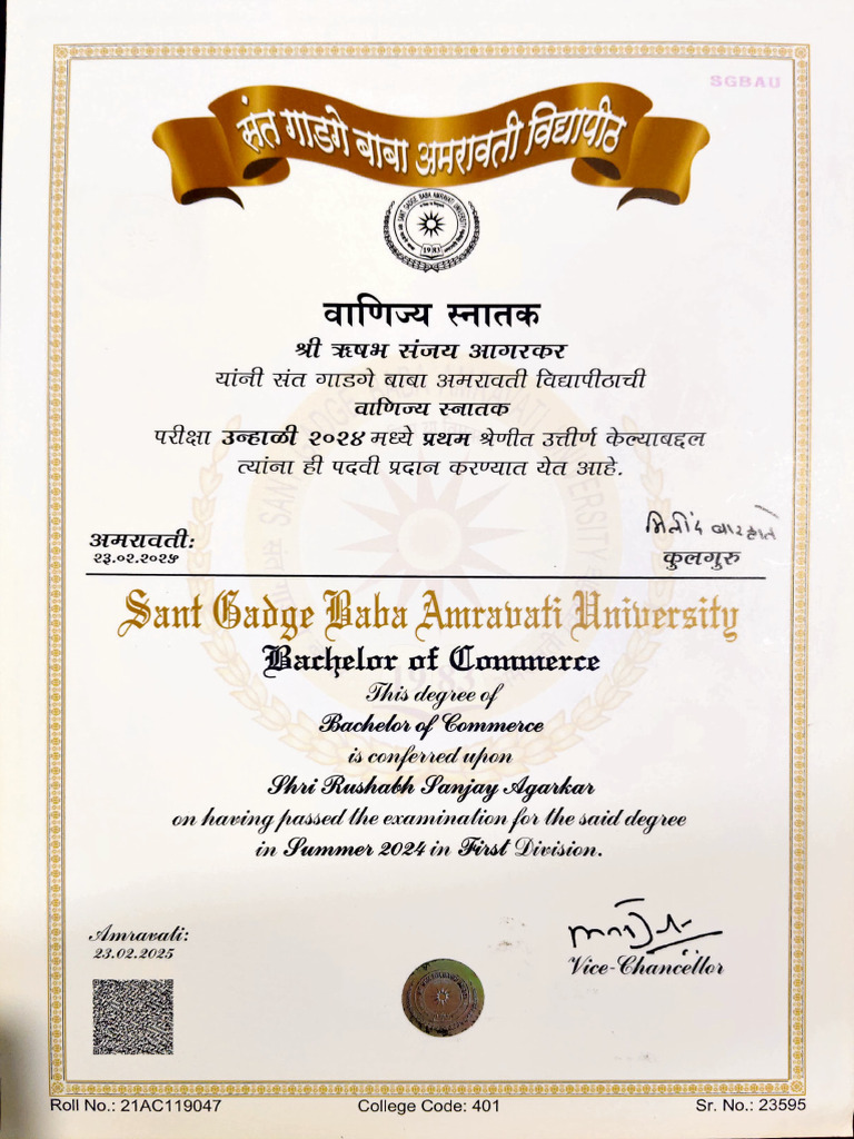 Bcom Degree | PDF