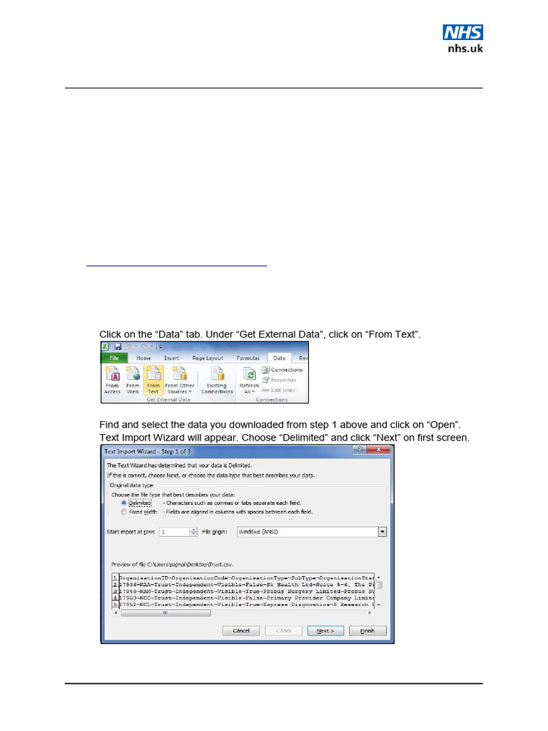 Nhs Website About Our Data Downloads | PDF | Computer Programming ...