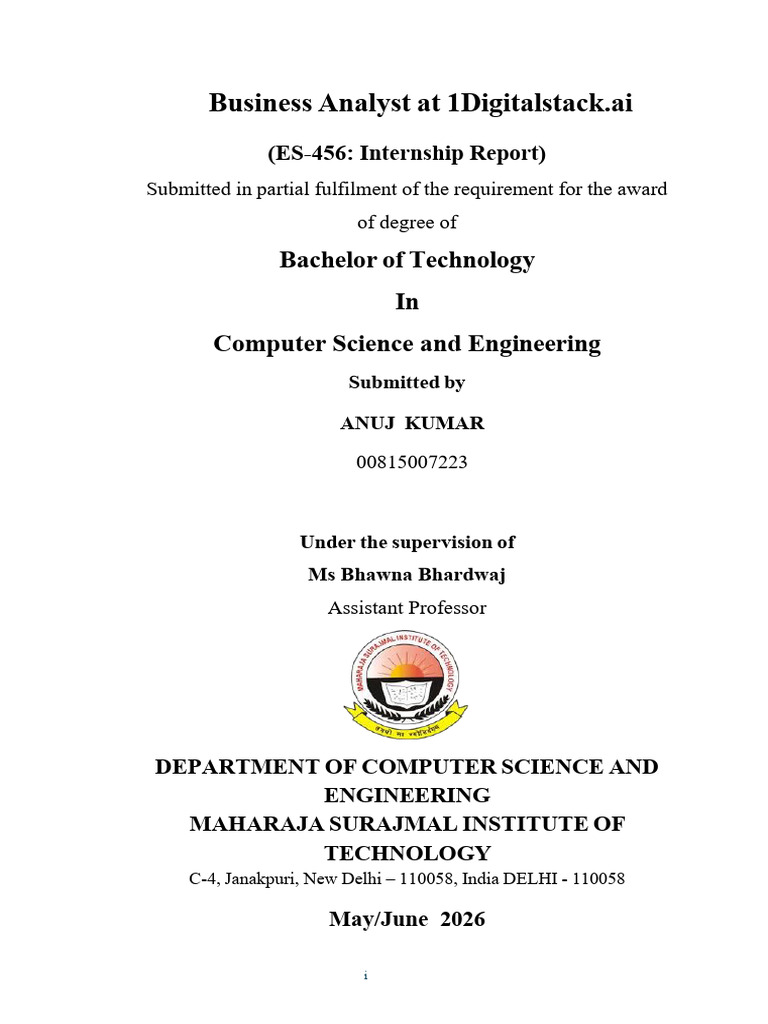 Internship Report Final | PDF | Databases | Data