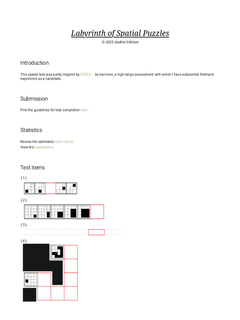 Labyrinth of Spatial Puzzles | PDF