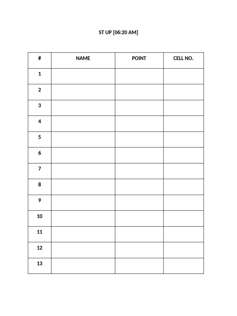 Seat Allocation Format | PDF