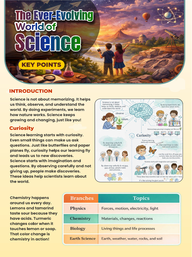 The Ever Evolving World of Science Key Points | PDF