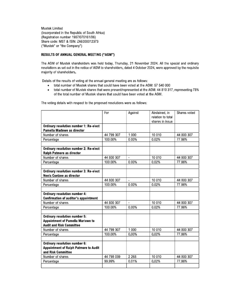 Mustek Limited | PDF