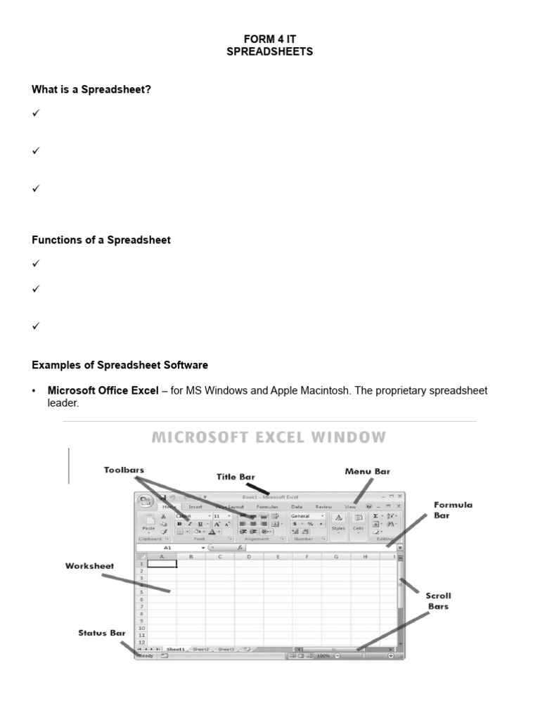 Spreadsheets | PDF | Spreadsheet | Software