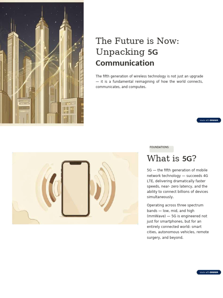 The Future is Now Unpacking 5G Communication | PDF | Computing ...