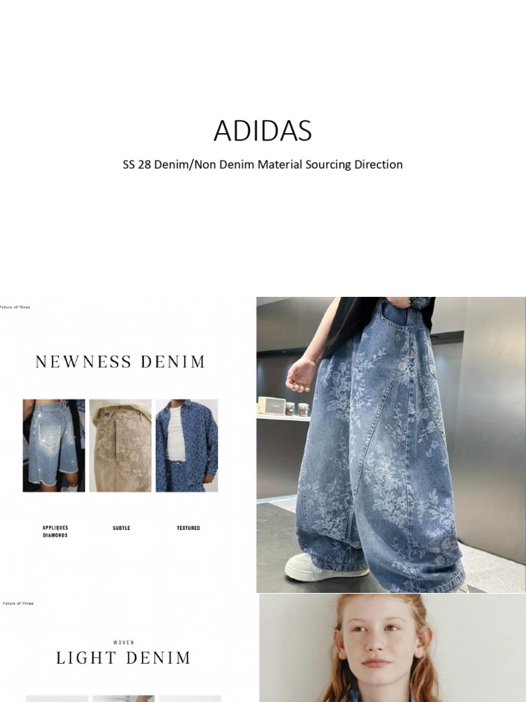 ADIDAS SS 28 Denim-non denim Materials | PDF
