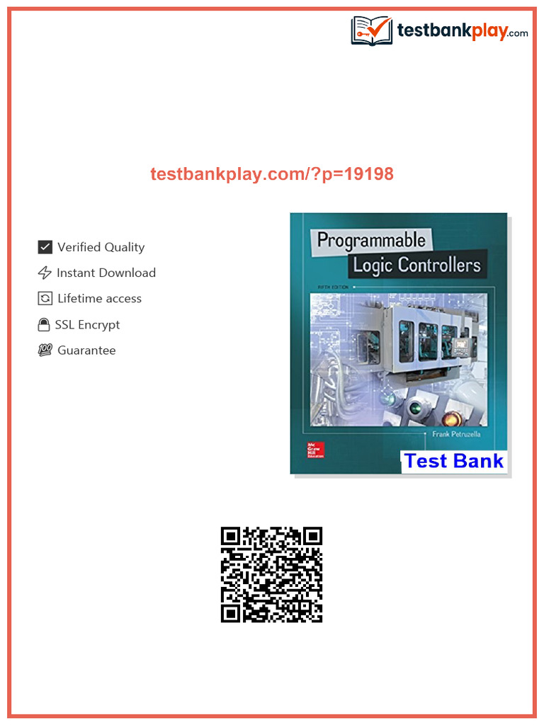 Programmable Logic Controllers 5th Edition Petruzella Test Bank ...