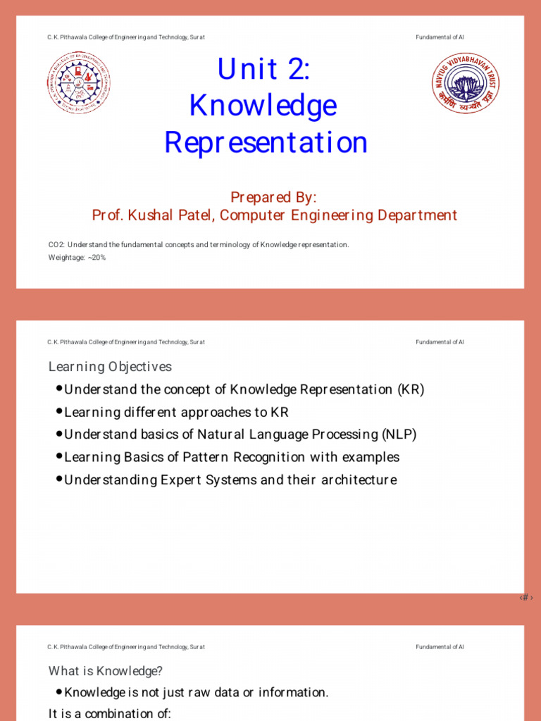 Module 2 Knowledge Representation | PDF | Knowledge Representation And ...