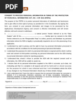 POPIA Client Consent Form Template | PDF