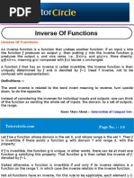 Inverse of Functions