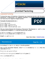Polynomial Factoring
