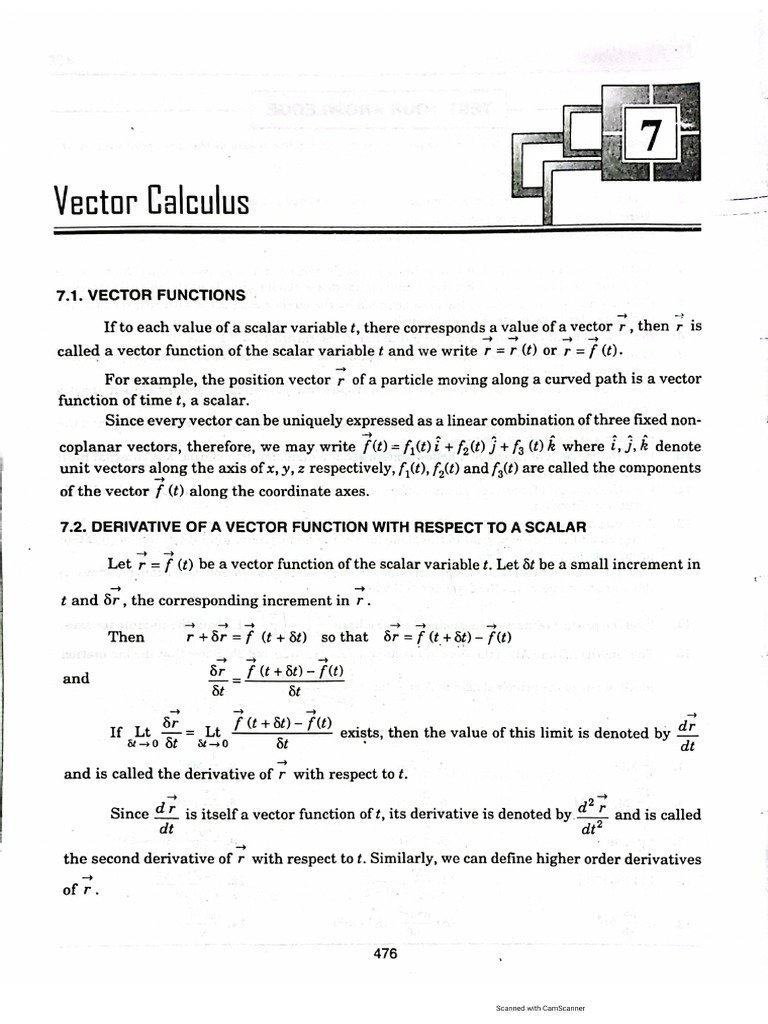 Vector Calculus | PDF