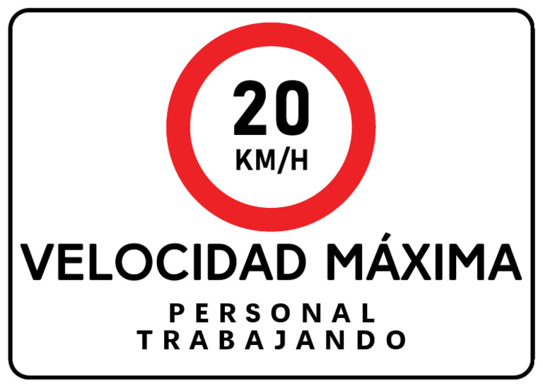 Velociodad Maxima 20 - Medida 70 x 50 | PDF