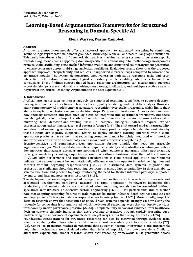 View of Learning-Based Argumentation Frameworks for Structured ...