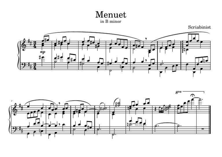 Menuet | PDF