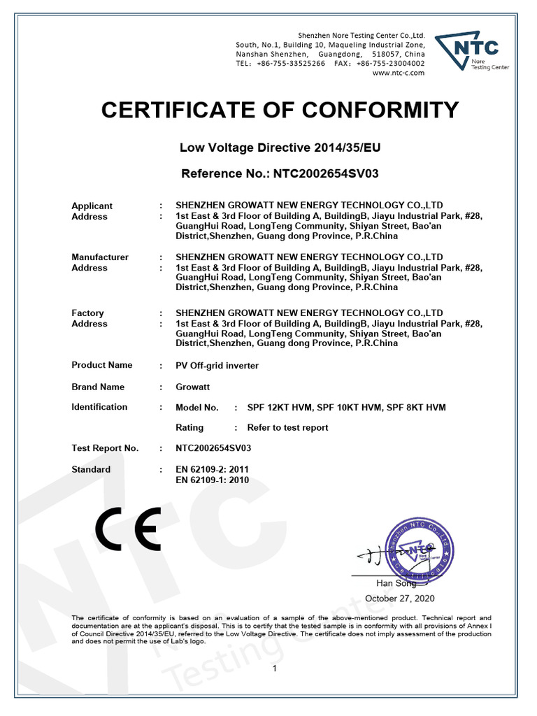 Spf 8-12kt Hvm Ce Lvd | PDF | Electricity