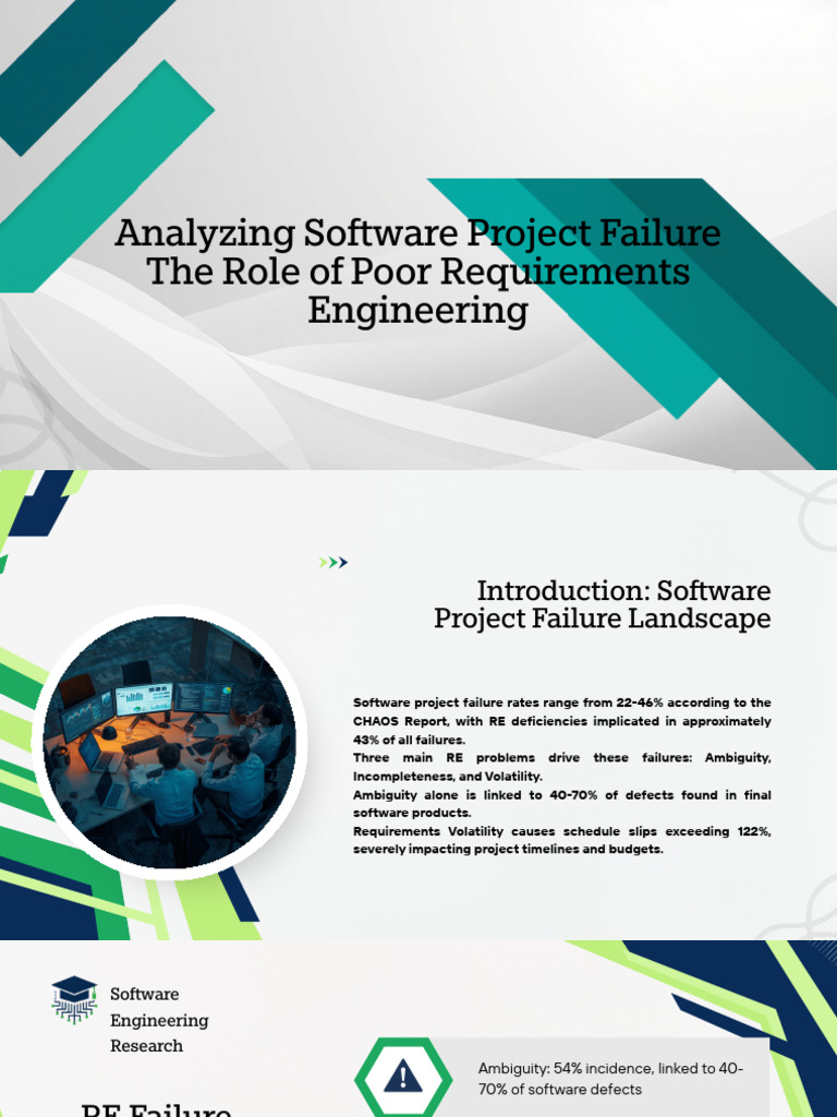 Analyzing Software Project Failure Poor Requirements Engineering | PDF
