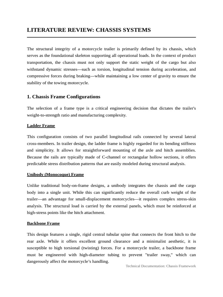 Chassis Frame Configurations | PDF | Trailer (Vehicle) | Transport