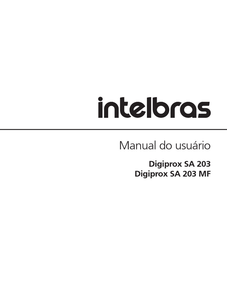 Manual SA 203 01-26 Site | PDF | Autenticação | Fonte de energia