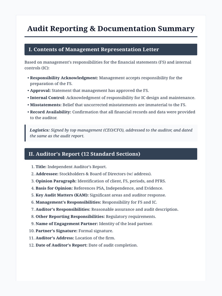 Audit Notes Finals | PDF | Auditor's Report | Audit