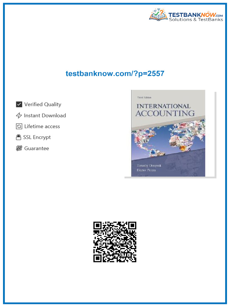 International Accounting Doupnik 3rd Edition Solutions Manual full chapters instanly | PDF ...