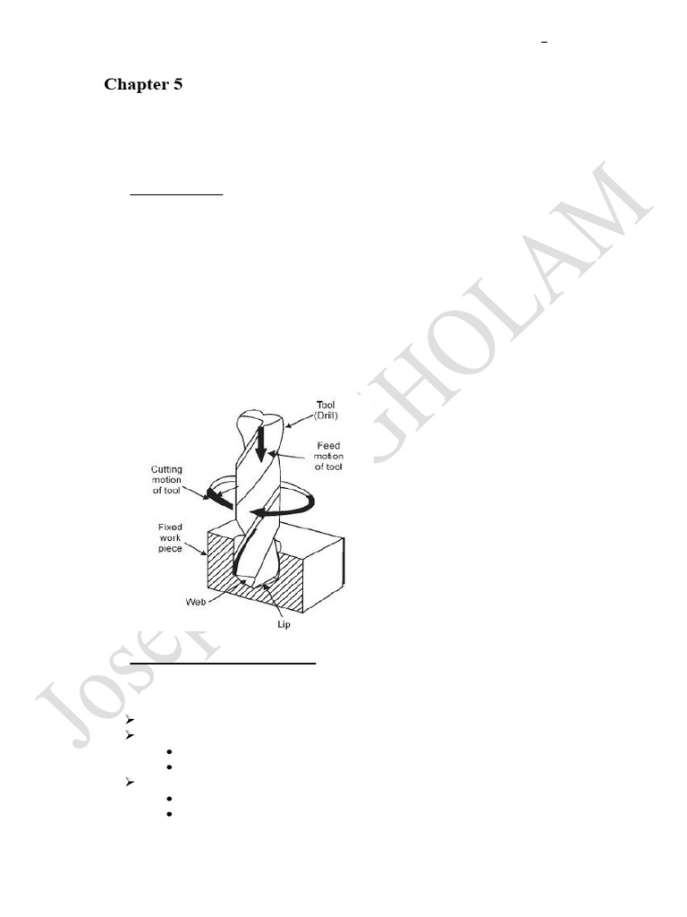 Chapter 5 (Drilling) | PDF | Drill | Drilling