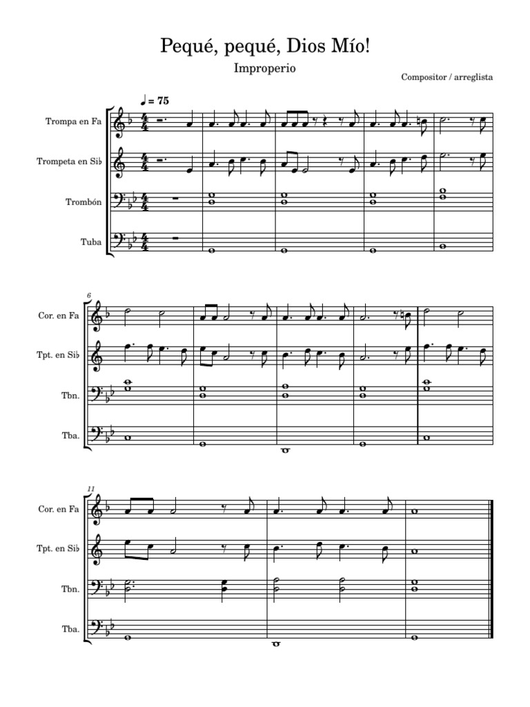 Pequé, Pequé, Dios Mío! | PDF | Instrumentos musicales | Tecnología musical