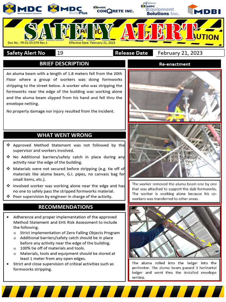 Safety Alert - 20 | PDF