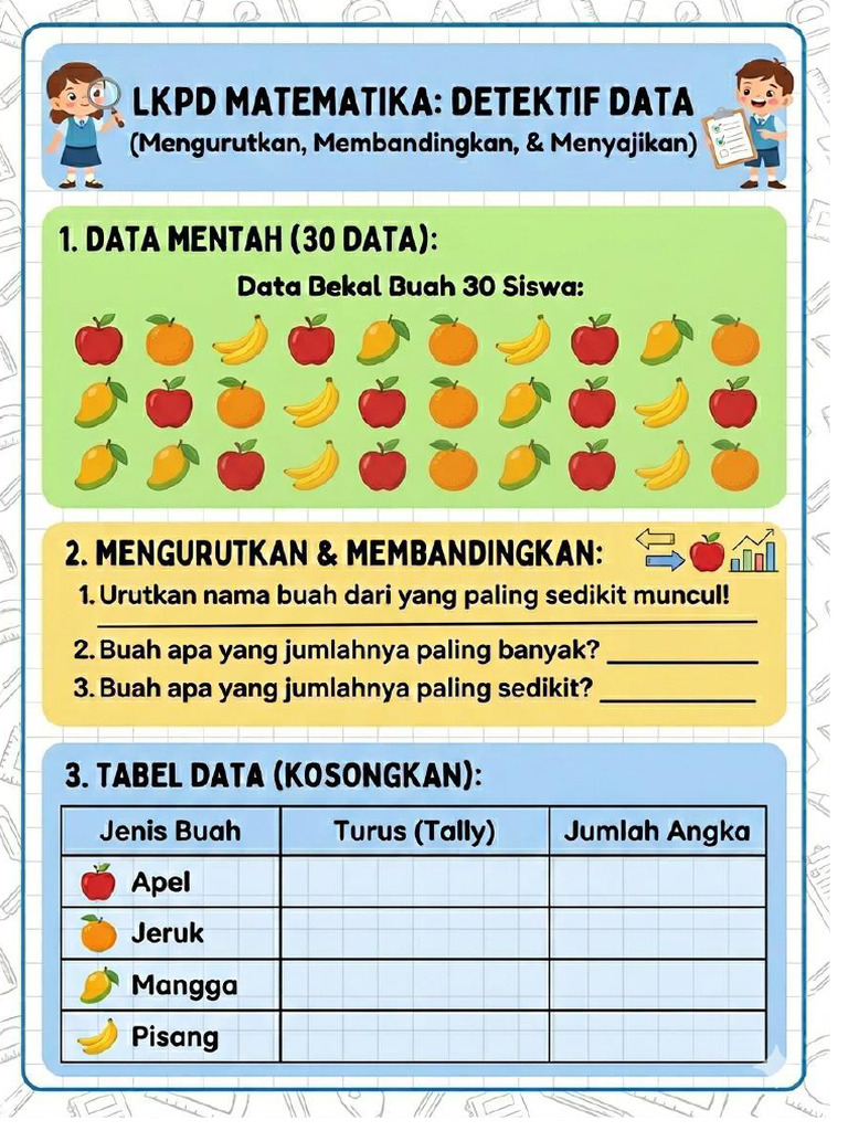 Lkpd Matematika Kelas 3 | PDF