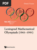 60 Odd Years of Mathematical Moscow Olympiads | PDF | Angle | Triangle
