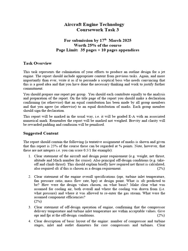 Coursework Task 3 2024 2025 - Tagged | PDF | Turbine | Gas Technologies
