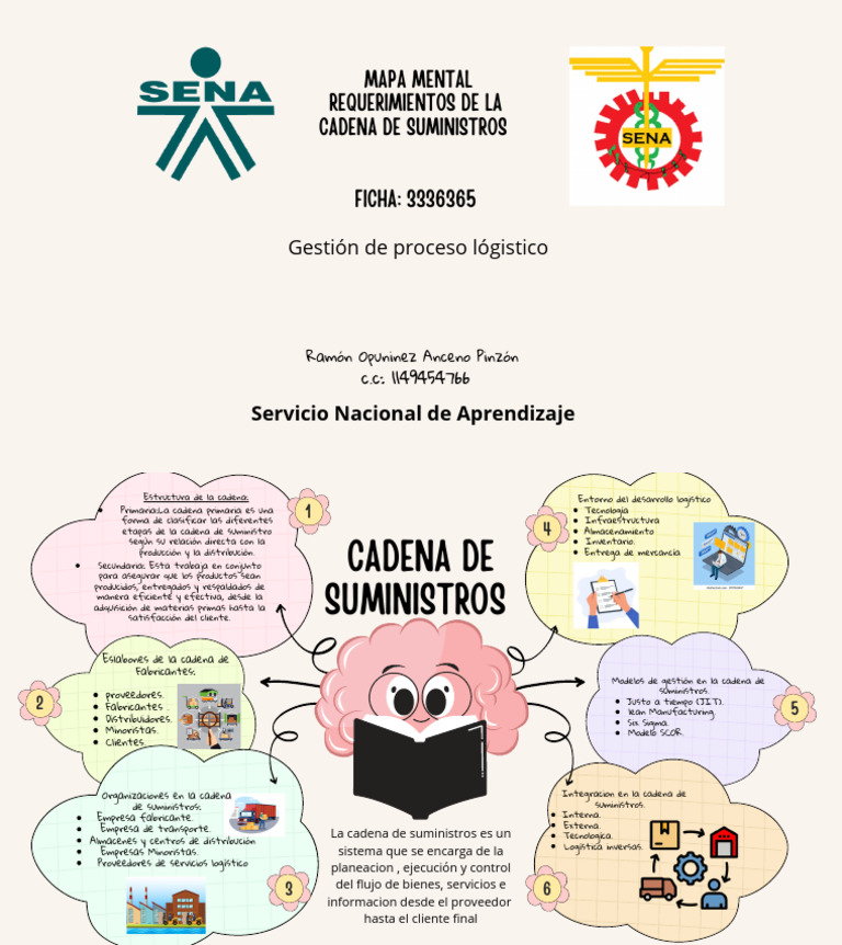 Mapa Mental de La Cadena de Suministros. | PDF | Logística | Cadena de ...