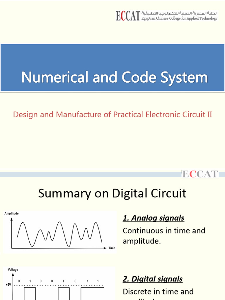 LEC 1 Numbering Systems_041533 | PDF | Digital Electronics | Integrated ...