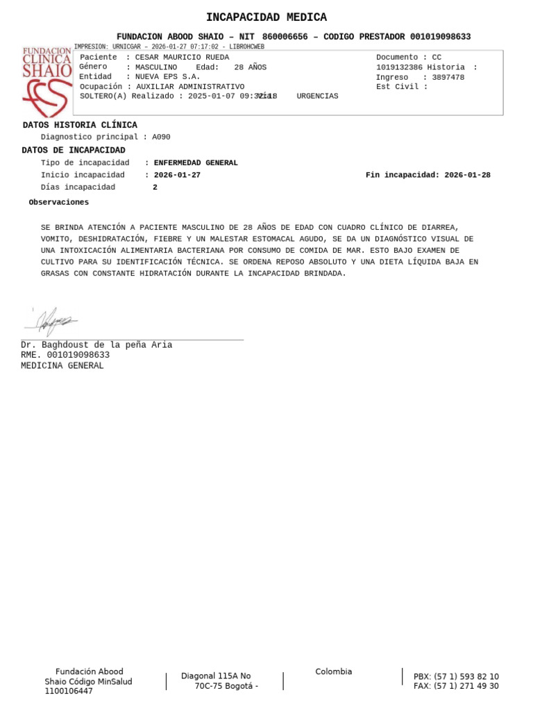 Cesar Rueda Nueva Eps! | PDF