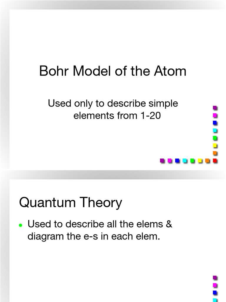 Bohr Model & Electron Diag CS 2022.Ppt | PDF | Atomic Orbital ...