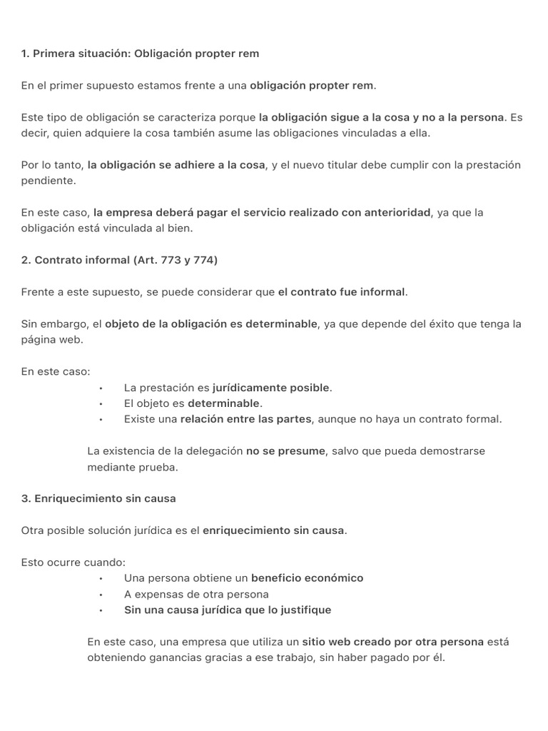 Primera Situación Obligación Propter Rem | PDF