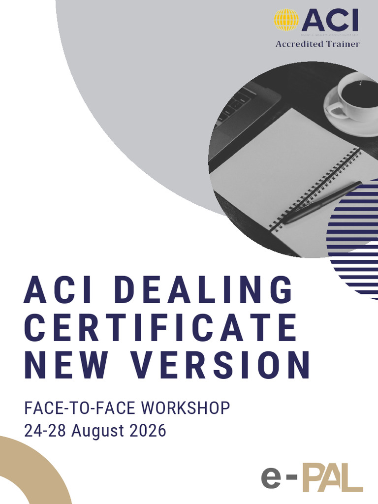 ACI Dealing Certificate Face-To-Face Workshop Brochure | PDF | Learning ...