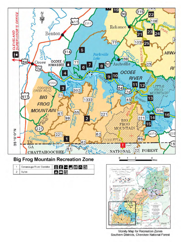Big Frog Mountain Map | PDF