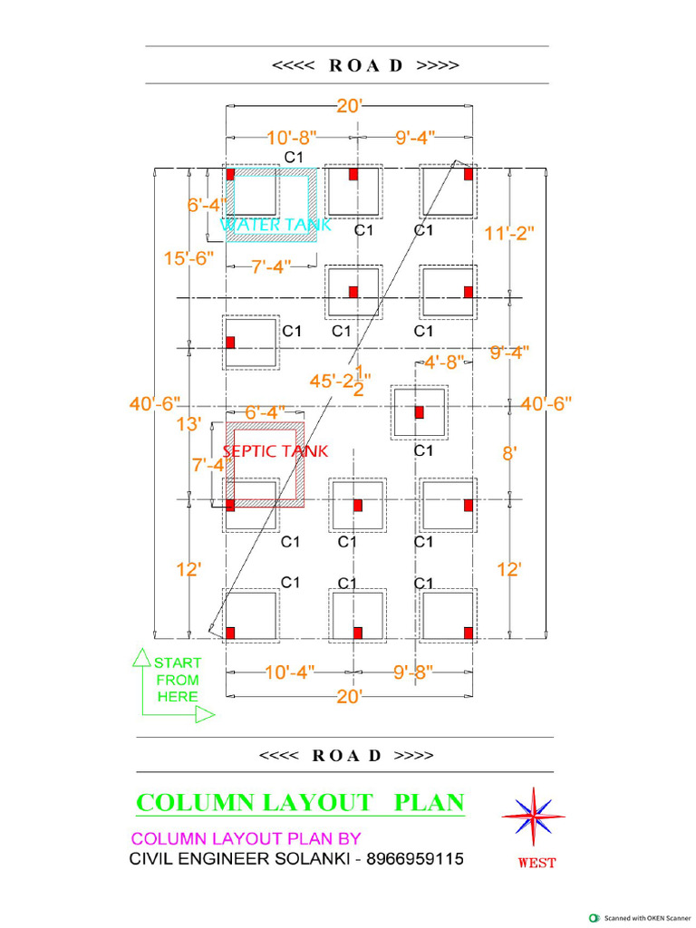 Mr.rajpal Singh Column Layout Plan(4) | PDF