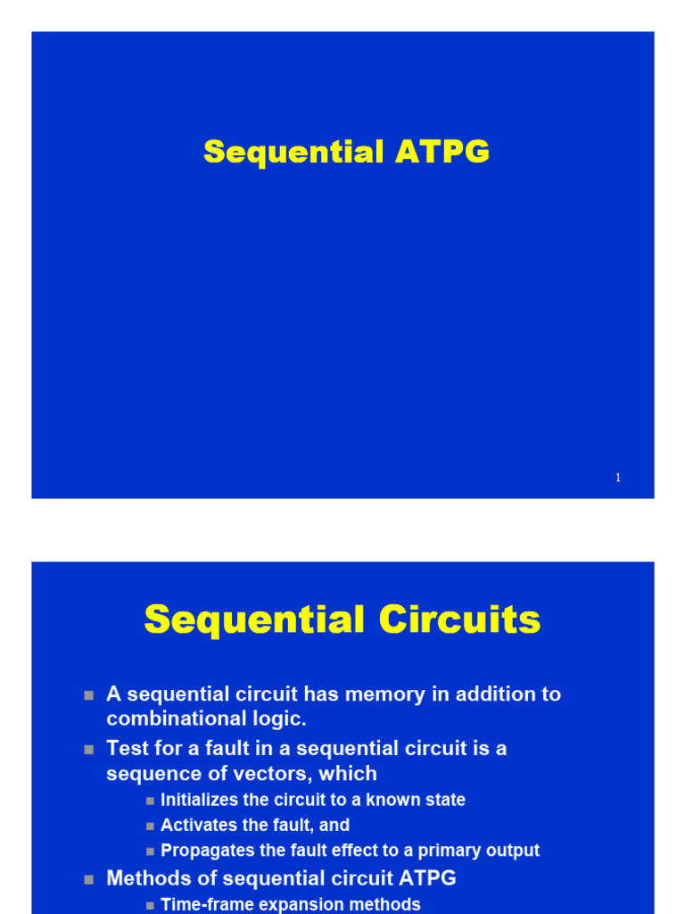 Sequential ATPG | PDF | Electronic Design Automation | Electrical ...