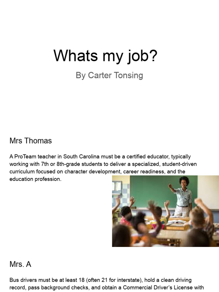 Whats My Job? | PDF