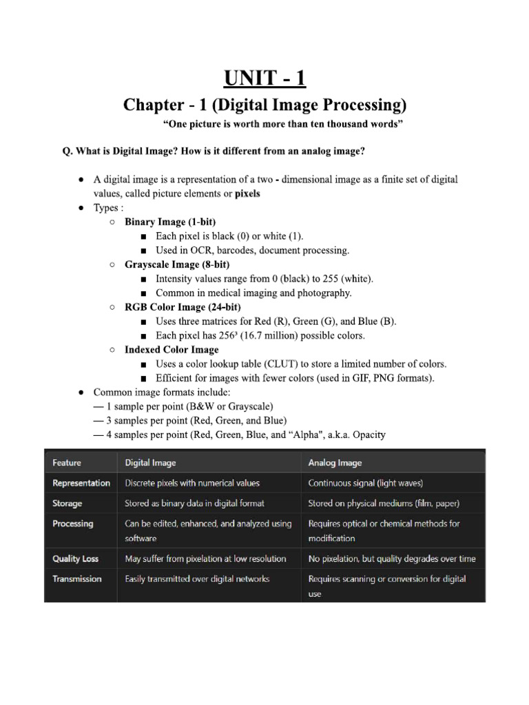 Intro to Digital Image processing | PDF