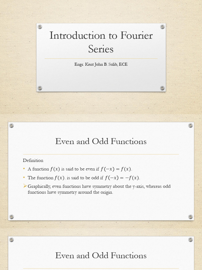 Introduction To Fourier Series | PDF | Fourier Series | Complex Analysis