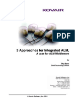 3 Approaches To Integrated ALM, A Case For ALM Platform