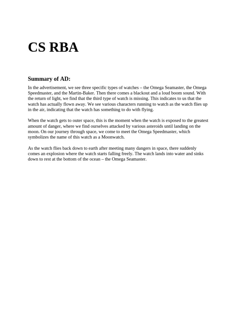 CS RBA | PDF