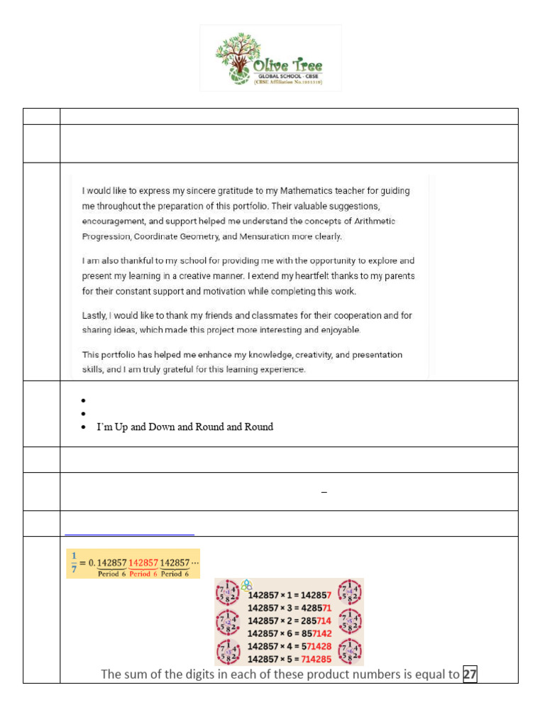 Grade 9 Portfolio | PDF