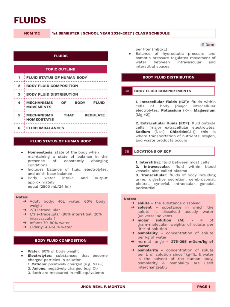 Fluids and Fluid Imbalances | PDF | Angiotensin | Dehydration