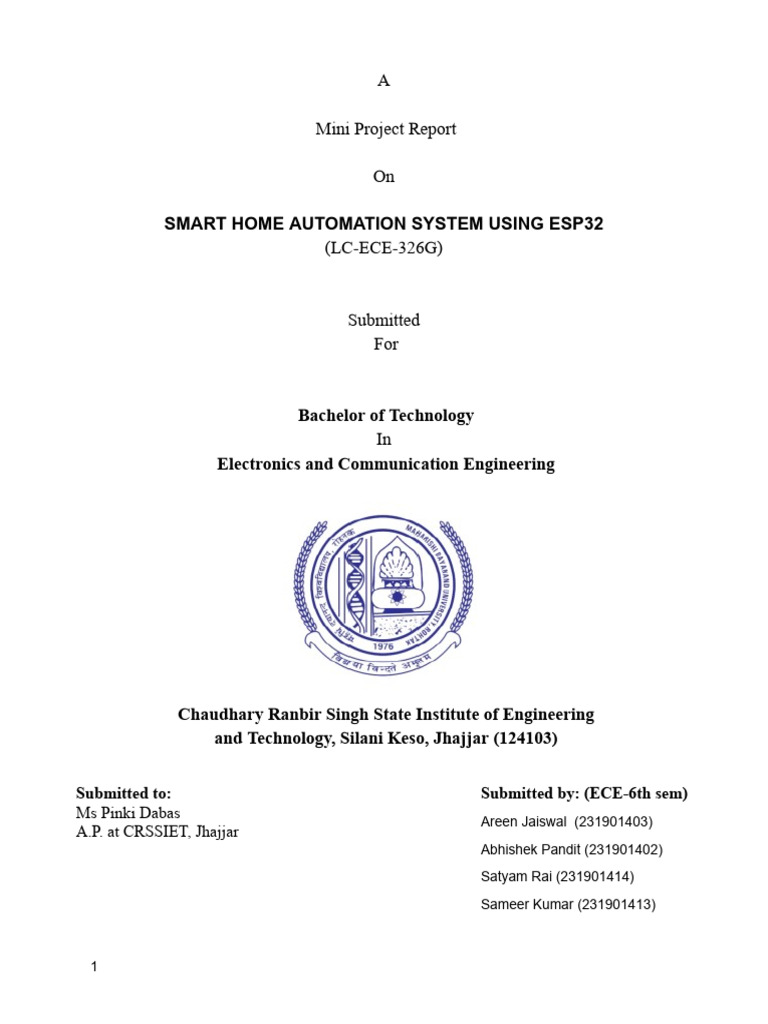 Mini Project Part 1 | PDF